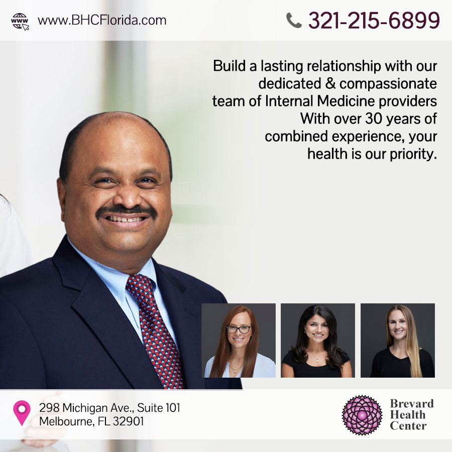 Brevard Health Center is led by Dr. Balaji.  For over 25 years, Dr. Balaji